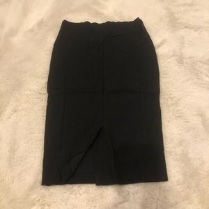Black pencil skirt